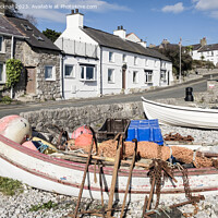 Buy canvas prints of Moelfre Seafront Anglesey Coast by Pearl Bucknall