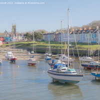 Buy canvas prints of Boats in Aberaeron Harbour Ceredigion by Pearl Bucknall