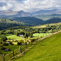 Buy canvas prints of Welsh Country Landscape Wales by Pearl Bucknall