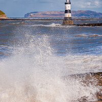 Buy canvas prints of Penmon Point Lighthouse Anglesey Coast by Pearl Bucknall