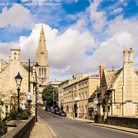Buy canvas prints of Stamford Street Scene Lincolnshire by Pearl Bucknall