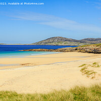 Buy canvas prints of Scottish Beach Harris Outer Hebrides Scotland Pano by Pearl Bucknall