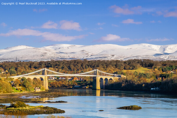Magnificent Menai and Mountains from Anglesey Picture Board by Pearl Bucknall
