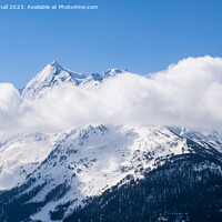 Buy canvas prints of Aiguille Rouge Mountain French Alps by Pearl Bucknall