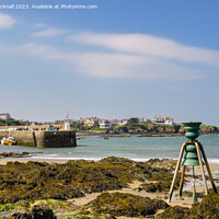 Buy canvas prints of Cemaes Bay Bell Isle of Anglesey Wales by Pearl Bucknall