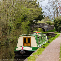 Buy canvas prints of Monmouthshire and Brecon Canal Boat by Pearl Bucknall