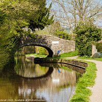 Buy canvas prints of Serene Scene on Monmouthshire and Brecon Canal by Pearl Bucknall