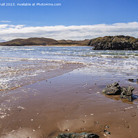 Buy canvas prints of Llanddwyn from Newborough Beach Anglesey Seascape by Pearl Bucknall