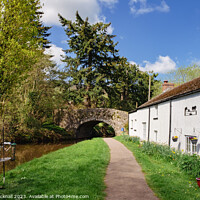Buy canvas prints of Monmouthshire and Brecon Canal Cottages by Pearl Bucknall