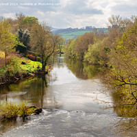 Buy canvas prints of Beautiful River Usk Brecon Beacons National Park by Pearl Bucknall