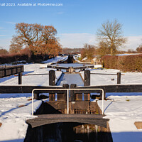 Buy canvas prints of Macclesfield canal lock Cheshire by Pearl Bucknall