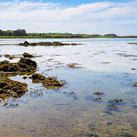Buy canvas prints of Serene Inland Sea Anglesey Seascape Coast by Pearl Bucknall