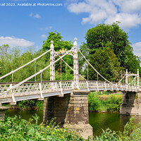 Buy canvas prints of Linking Parks Across the River Wye Hereford by Pearl Bucknall