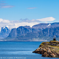 Buy canvas prints of Arctic Circle Monument Norway by Pearl Bucknall