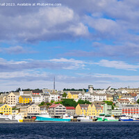 Buy canvas prints of Colourful Kristiansund Cityscape Norway by Pearl Bucknall