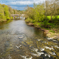 Buy canvas prints of River Usk Brecon Beacons National Park by Pearl Bucknall