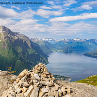 Buy canvas prints of Romsdalsfjorden Norwegian Fjord Norway by Pearl Bucknall