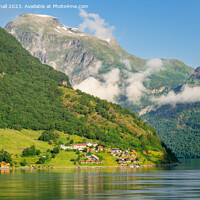Buy canvas prints of Norwegian Fjord View Norway Coast by Pearl Bucknall