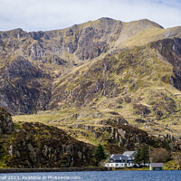 Buy canvas prints of Y Garn Mountain in Snowdonia by Pearl Bucknall