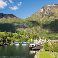 Buy canvas prints of Aurlandsfjorden Fjord at Flam Norway by Pearl Bucknall