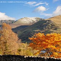 Buy canvas prints of Snowdonia Mountains in Autumn by Pearl Bucknall