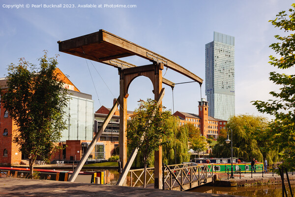 Bridgewater Canal in Castlefield Manchester Picture Board by Pearl Bucknall
