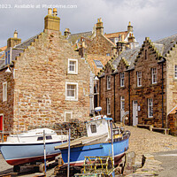 Buy canvas prints of Crail village Fife Scotland panoramic by Pearl Bucknall