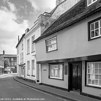 Buy canvas prints of Oldest House in Harwich Essex Black and White by Pearl Bucknall