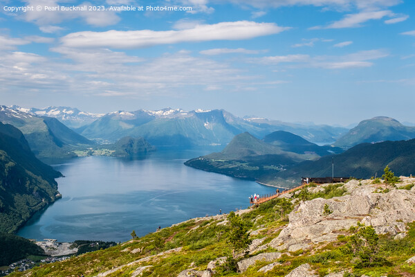 Romsdalsfjorden Fjord Norway Picture Board by Pearl Bucknall