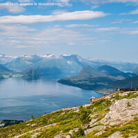 Buy canvas prints of Romsdalsfjorden Fjord Norway by Pearl Bucknall