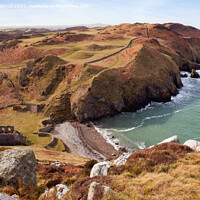 Buy canvas prints of Rocky Coastline Anglesey Wales by Pearl Bucknall