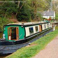 Buy canvas prints of Monmouthshire and Brecon Canal Narrow Boat by Pearl Bucknall