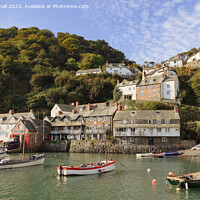 Buy canvas prints of Clovelly Harbour Devon Coast by Pearl Bucknall