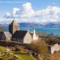 Buy canvas prints of Penmon Priory Anglesey Panorama by Pearl Bucknall