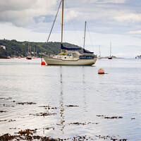 Buy canvas prints of Tranquil Menai Strait Anglesey by Pearl Bucknall