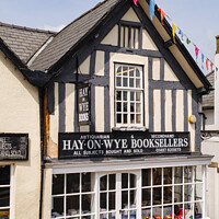 Buy canvas prints of Hay-on-Wye Bookshop by Pearl Bucknall