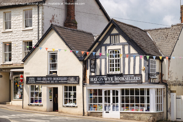 Hay-on-Wye Bookshop Powys Picture Board by Pearl Bucknall