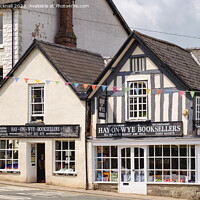 Buy canvas prints of Hay-on-Wye Bookshop Powys by Pearl Bucknall