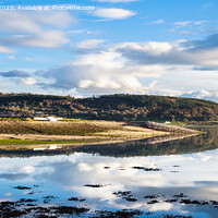 Buy canvas prints of Tranquil Scene in Red Wharf Bay Anglesey pano by Pearl Bucknall