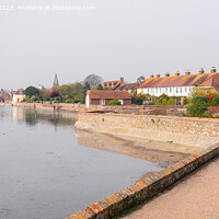 Buy canvas prints of Shore Path to Bosham Village West Sussex panorama by Pearl Bucknall