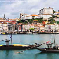 Buy canvas prints of Douro River at Porto Portugal by Pearl Bucknall
