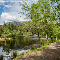 Buy canvas prints of Glencoe Lochan Lakeside Path Scotland by Pearl Bucknall