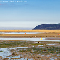 Buy canvas prints of Tidal Mudflats Red Wharf Bay Anglesey Coast by Pearl Bucknall