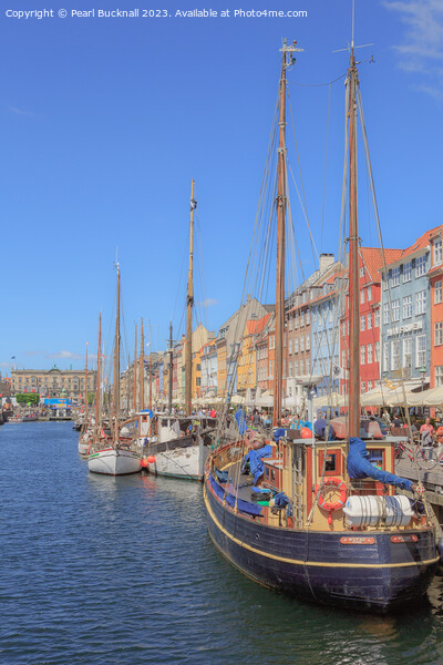 Nyhavn Waterfront Copenhagen Denmark Picture Board by Pearl Bucknall
