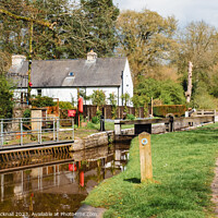 Buy canvas prints of Monmouthshire and Brecon Canal Lock by Pearl Bucknall