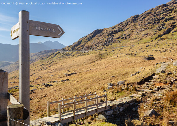 The Way to Pen-y-Pass in Snowdonia Picture Board by Pearl Bucknall