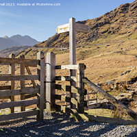 Buy canvas prints of The Route to Pen-y-Pass in Snowdonia by Pearl Bucknall