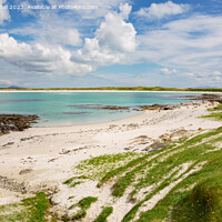 Buy canvas prints of North Uist Sandy Beach Scotland by Pearl Bucknall
