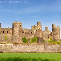Buy canvas prints of Conwy Castle in North Wales by Pearl Bucknall