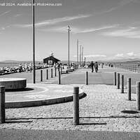 Buy canvas prints of Morecambe Stone Jetty Lancashire Black and White by Pearl Bucknall